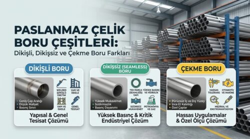 Paslanmaz Çelik Boru Çeşitleri - Dikişli, Dikişsiz ve Çekme Boru Farkları